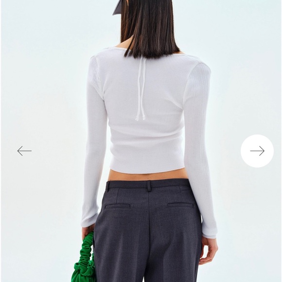 Source Unknown Layered Knit top, off-white - Picture 2 of 3